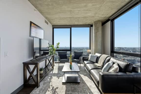 2BR Designer Suite in City Center w/ Skyline Views - Image 2